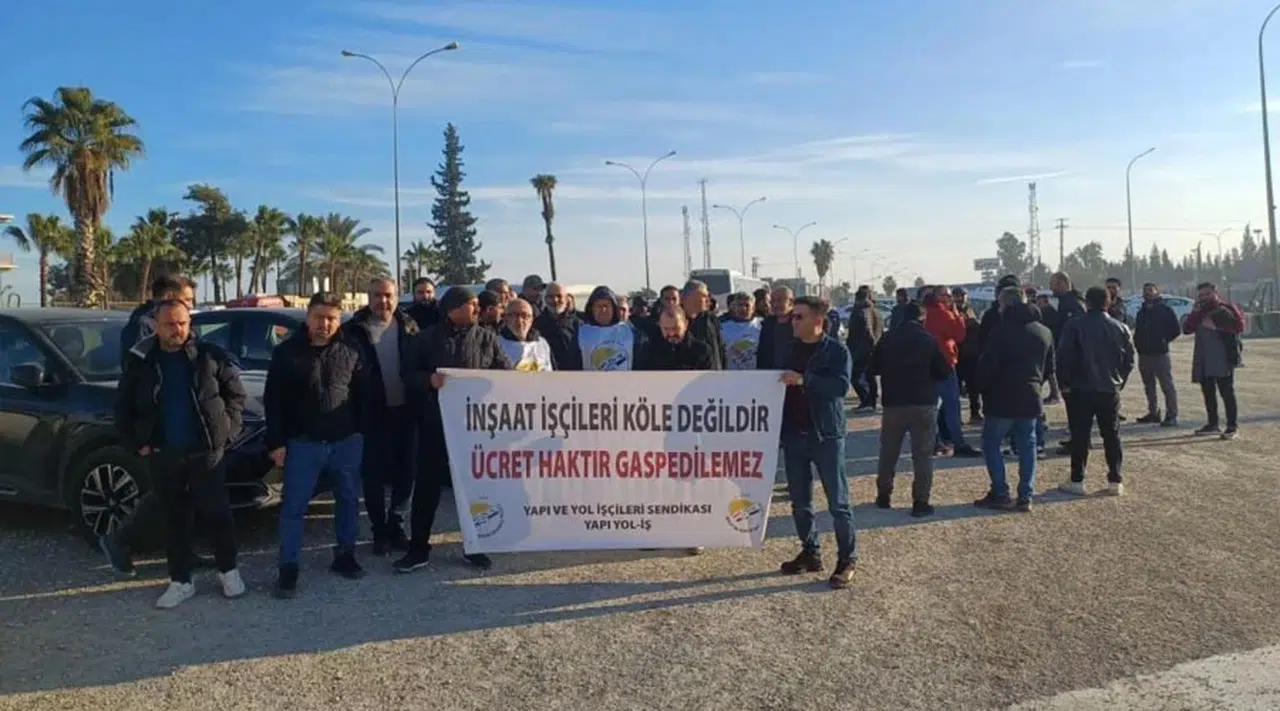 SASA İşçileri Maaş Eyleminde