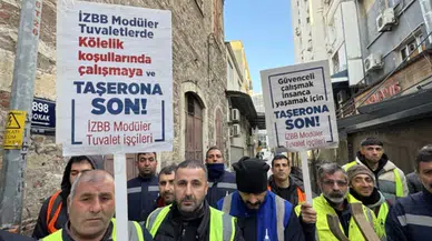 İzmir Büyükşehir Belediyesi Önünde "Taşerona Son" Eylemi