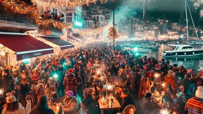 İzmir Çeşme’de Yılbaşı Coşkusu