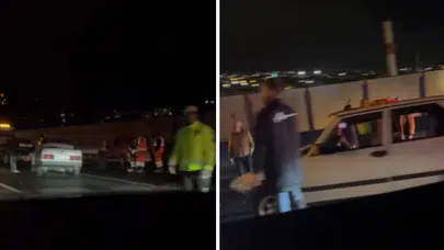 İzmir Bayraklı Tünelleri Girişinde Trafik Kazası