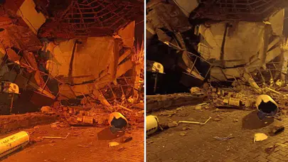 İzmir’de Ev Yıkıldı Yaşlı Çift Son Anda Kurtuldu