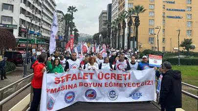 İzmir’de Kamu Emekçileri Meydanlara Çıktı