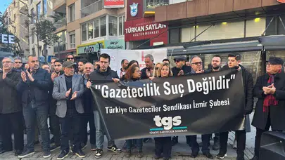 İzmirli Gazetecilerden Gözaltı Tepkisi