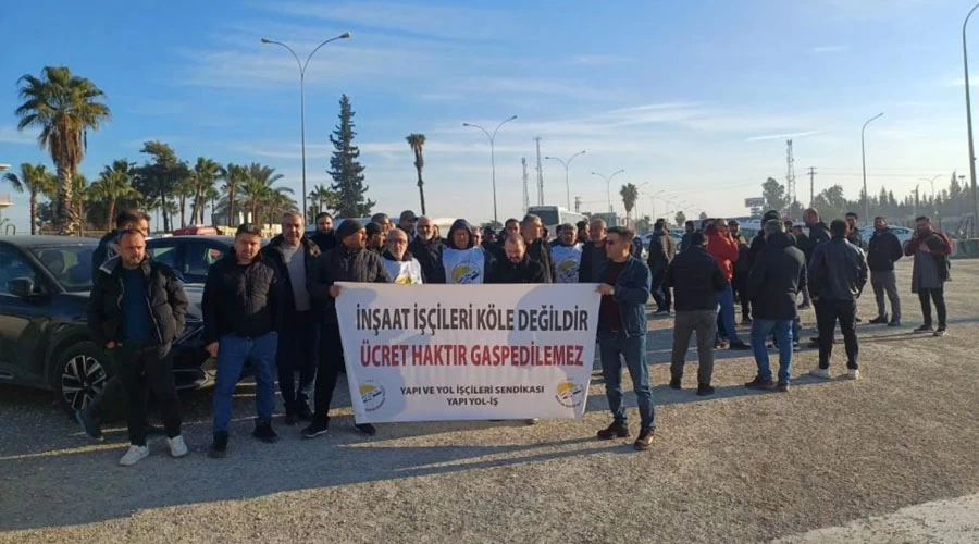 SASA İşçileri Maaş Eyleminde