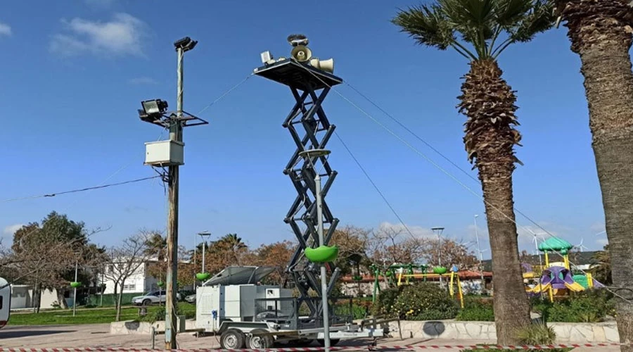 İzmir'de Mobil Siren Sistemi Devrede